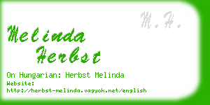 melinda herbst business card